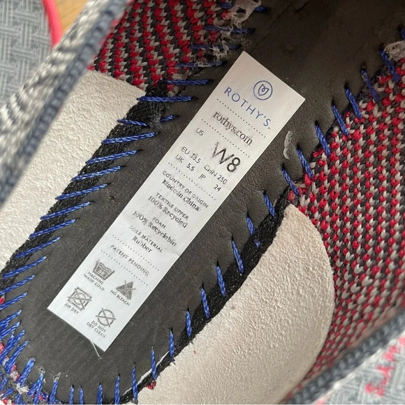 Retired Rothy’s Charcoal Grid Loafers - Picture 3 of 11